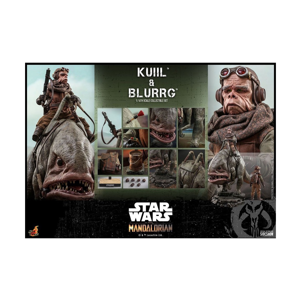 Hot Toys Star Wars - Kuiil e Blurrg - Il Mandaloriano