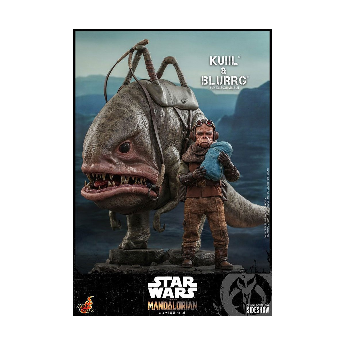 Hot Toys Star Wars - Kuiil e Blurrg - Il Mandaloriano