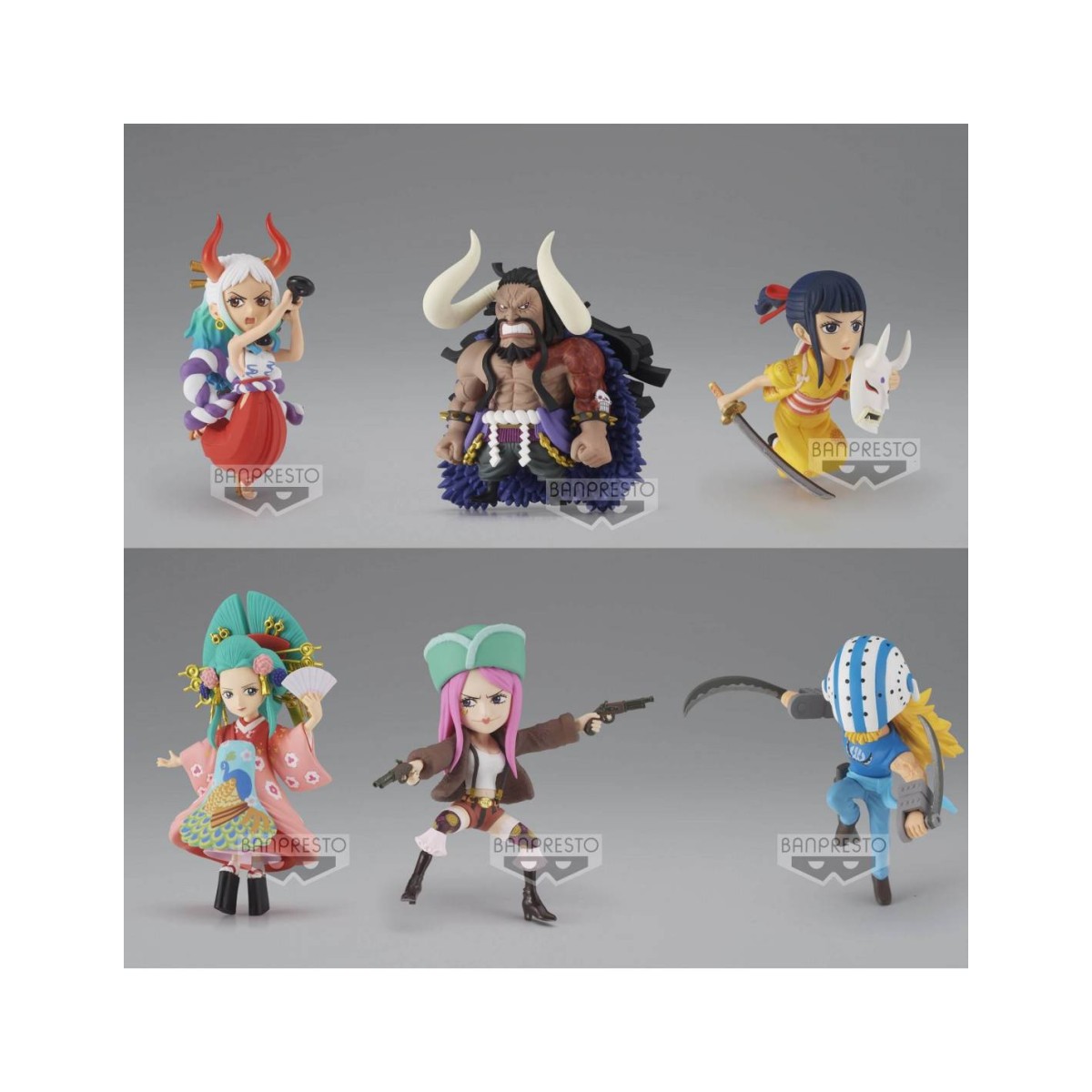 Banpresto One Piece - WCF I Grandi Pirati 100 Paesaggi Vol. 8 - Set di 6 figure