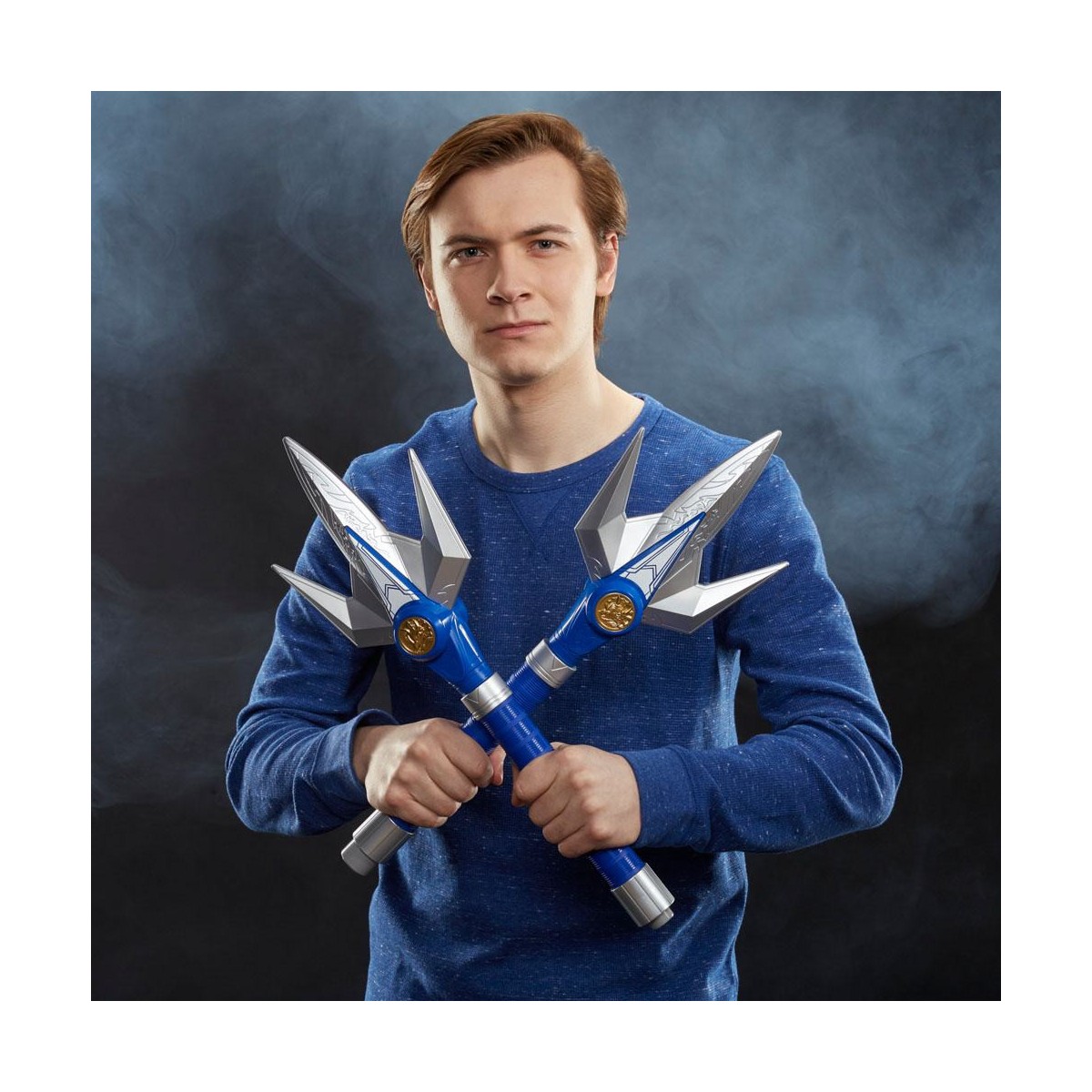Hasbro - BLUE RANGER POWER LANCER 1:1 - Mighty Morphin Power Rangers Collezione Lampo