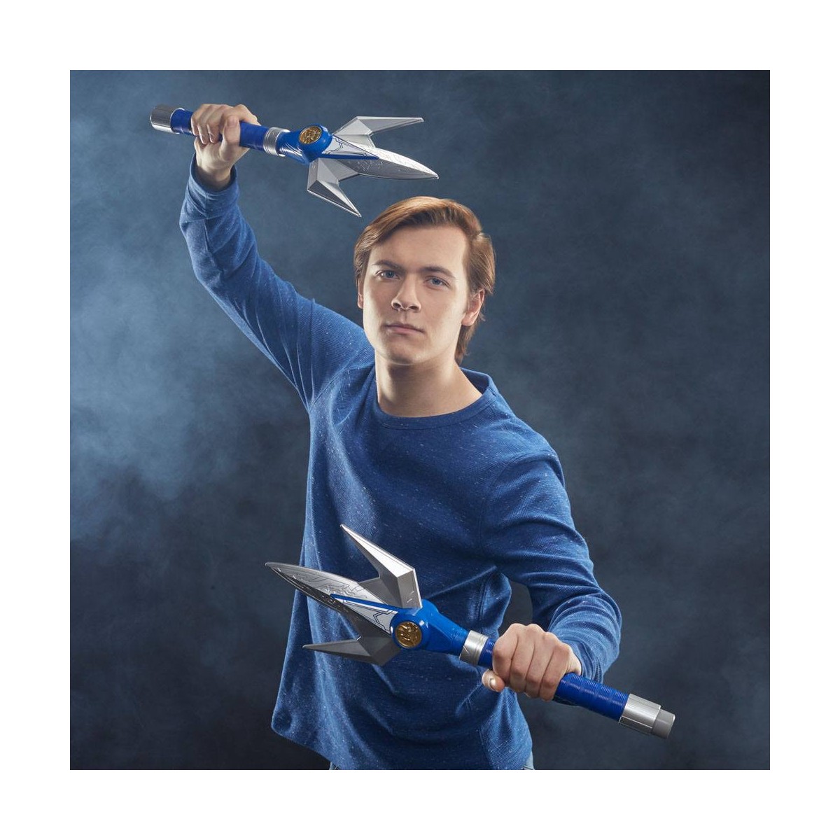 Hasbro - BLUE RANGER POWER LANCER 1:1 - Mighty Morphin Power Rangers Collezione Lampo