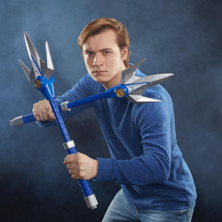 Hasbro - BLUE RANGER POWER LANCER 1:1 - Mighty Morphin Power Rangers Collezione Lampo