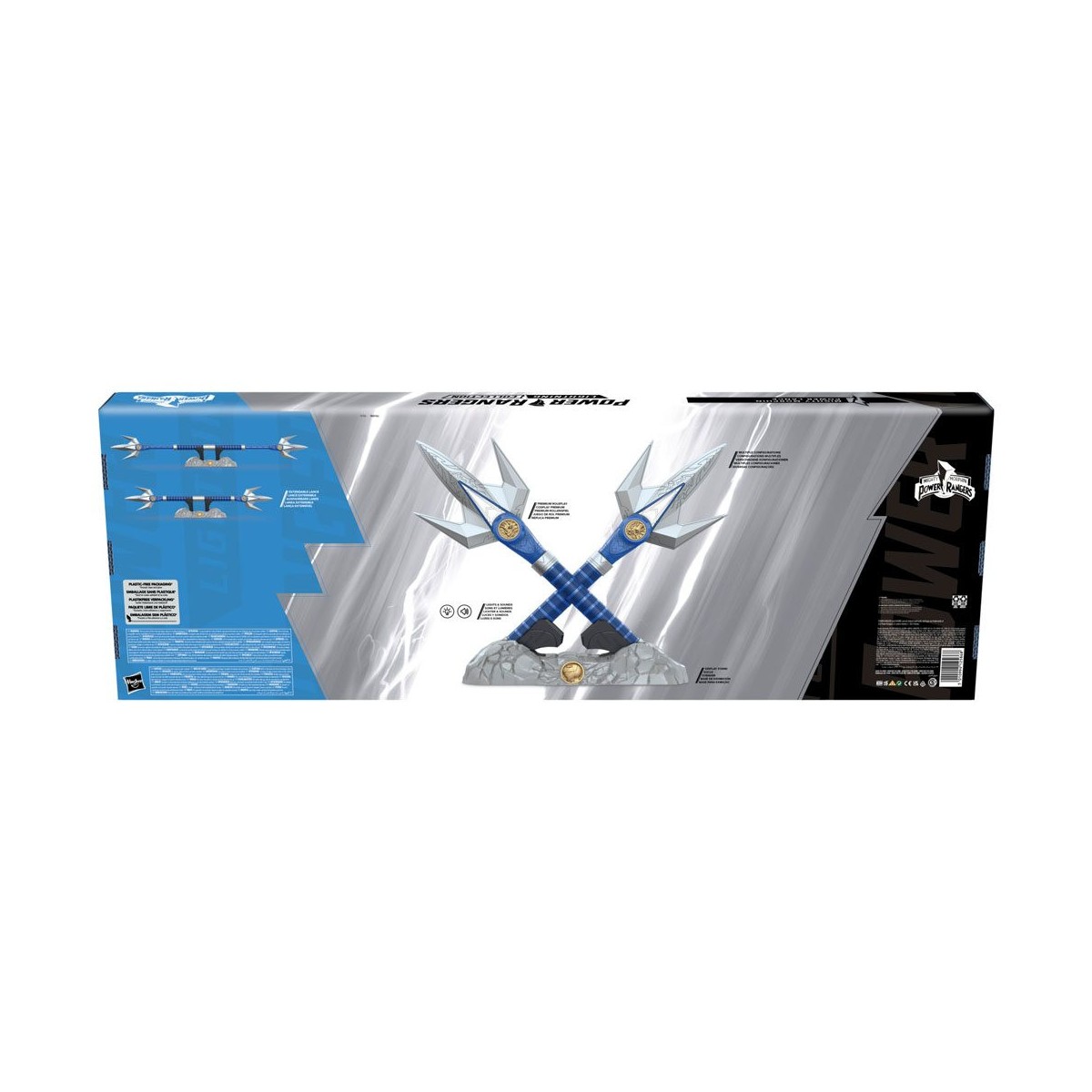 Hasbro - BLUE RANGER POWER LANCER 1:1 - Mighty Morphin Power Rangers Collezione Lampo