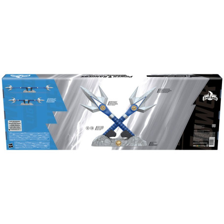 Hasbro - BLUE RANGER POWER LANCER 1:1 - Mighty Morphin Power Rangers Collezione Lampo