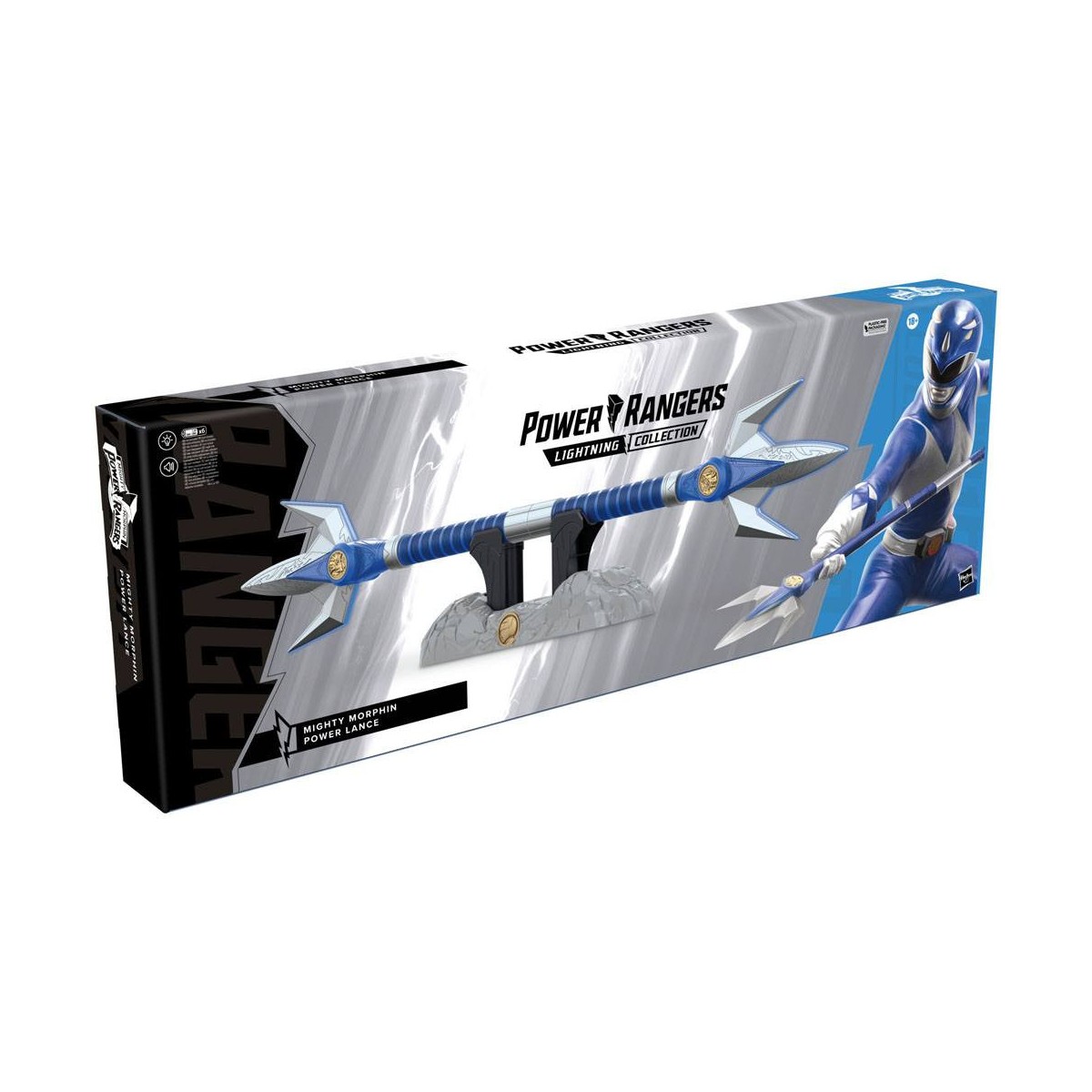 Hasbro - BLUE RANGER POWER LANCER 1:1 - Mighty Morphin Power Rangers Collezione Lampo