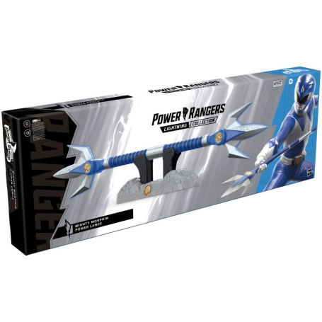 Hasbro - BLUE RANGER POWER LANCER 1:1 - Mighty Morphin Power Rangers Collezione Lampo