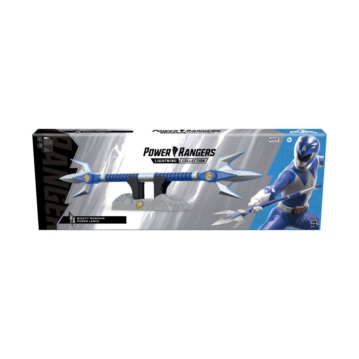 Hasbro - BLUE RANGER POWER LANCER 1:1 - Mighty Morphin Power Rangers Collezione Lampo