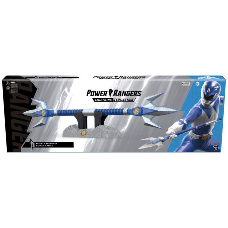 Hasbro - BLUE RANGER POWER LANCER 1:1 - Mighty Morphin Power Rangers Collezione Lampo