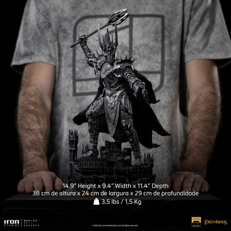 IRON STUDIOS - SAURON - Deluxe Art Scala 1/10 - Il Signore degli Anelli