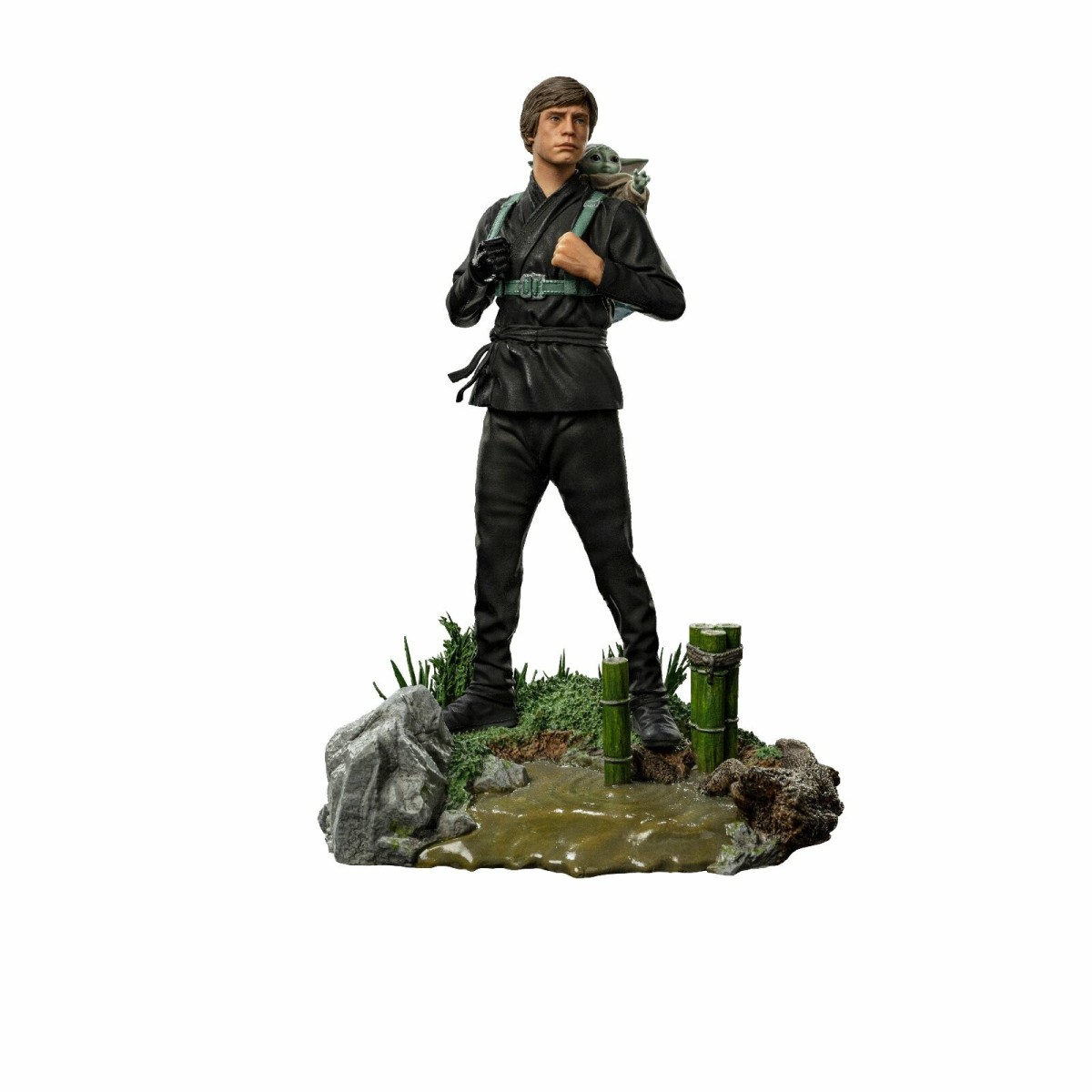 IRON STUDIOS - Luke Skywalker e Grogu Training 1:10 BDS Art Scale 1/10 - Star Wars Il Libro di Boba Fett