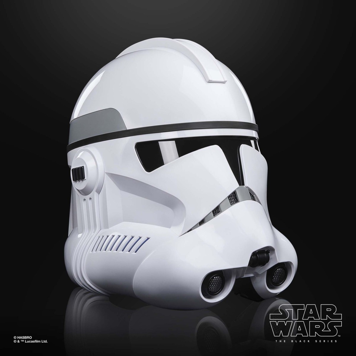 Hasbro - Elmetto elettronico premium Clone Trooper Fase II - Star Wars Serie Nera