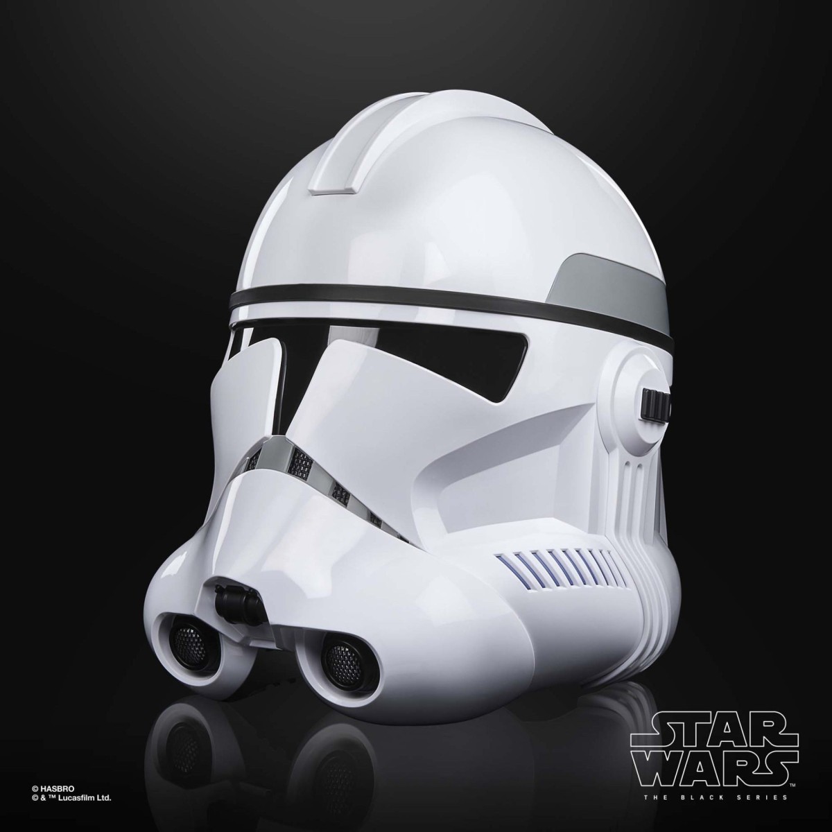 Hasbro - Elmetto elettronico premium Clone Trooper Fase II - Star Wars Serie Nera