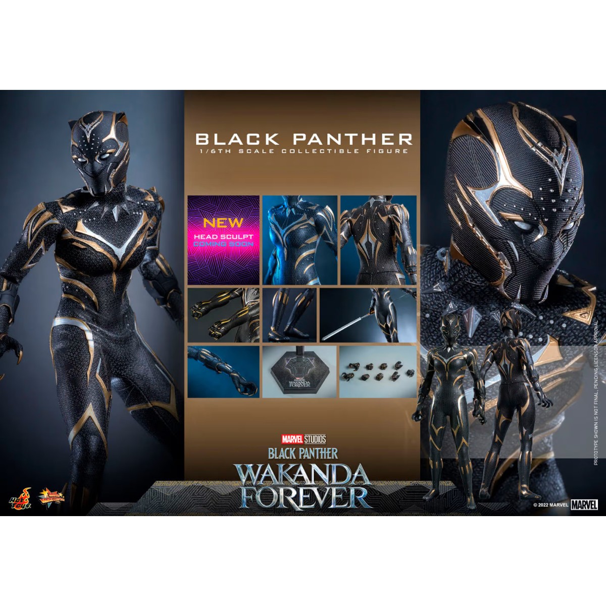 Hot Toys - Pantera Nera - Black Panther Wakanda Forever Movie Masterpiece 1/6