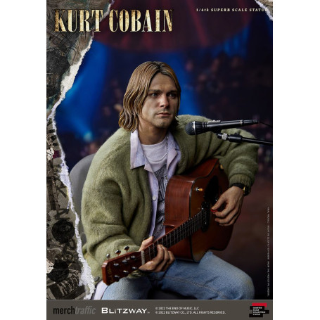 Prime 1 Studio/Blitzway - Statuetta di Kurt Cobain Unplugged in scala superba 1/4