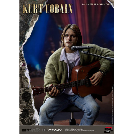 Prime 1 Studio/Blitzway - Statuetta di Kurt Cobain Unplugged in scala superba 1/4