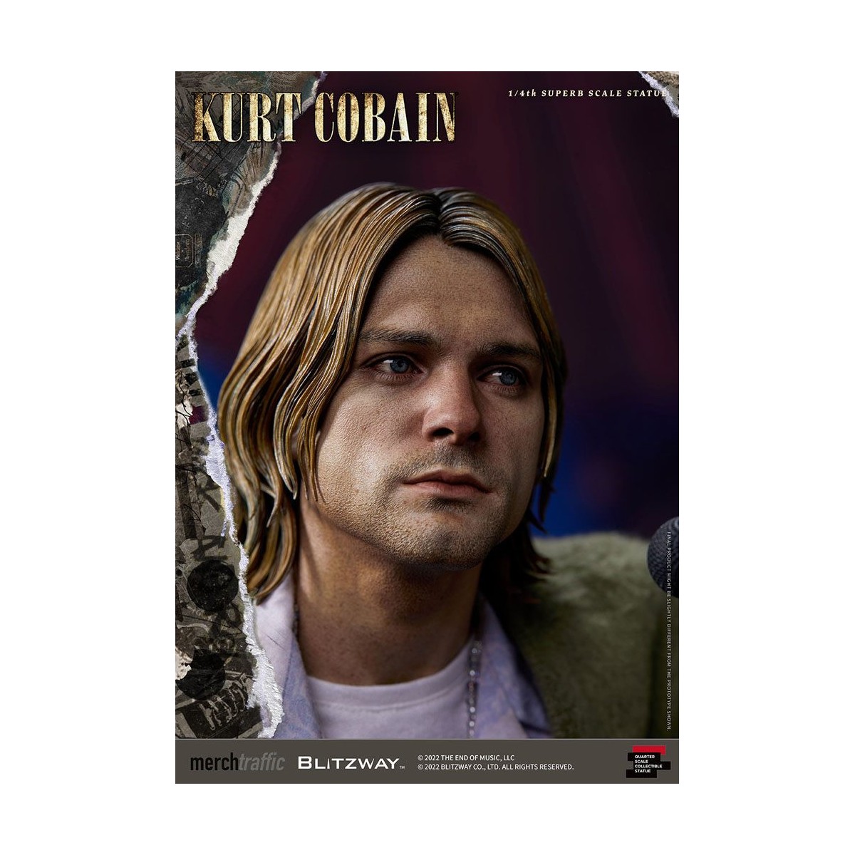 Prime 1 Studio/Blitzway - Statuetta di Kurt Cobain Unplugged in scala superba 1/4