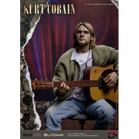 Prime 1 Studio/Blitzway - Statuetta di Kurt Cobain Unplugged in scala superba 1/4