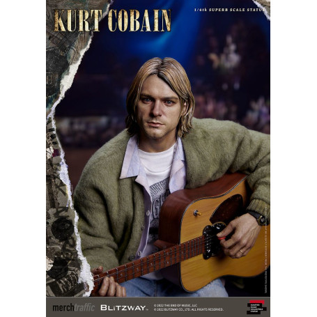 Prime 1 Studio/Blitzway - Statuetta di Kurt Cobain Unplugged in scala superba 1/4