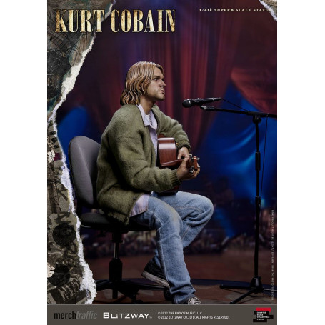 Prime 1 Studio/Blitzway - Statuetta di Kurt Cobain Unplugged in scala superba 1/4