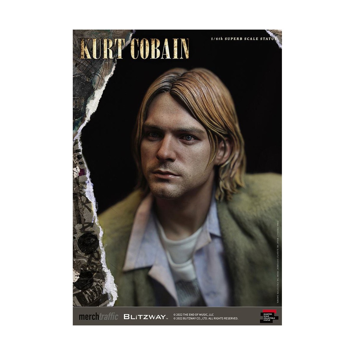 Prime 1 Studio/Blitzway - Statuetta di Kurt Cobain Unplugged in scala superba 1/4
