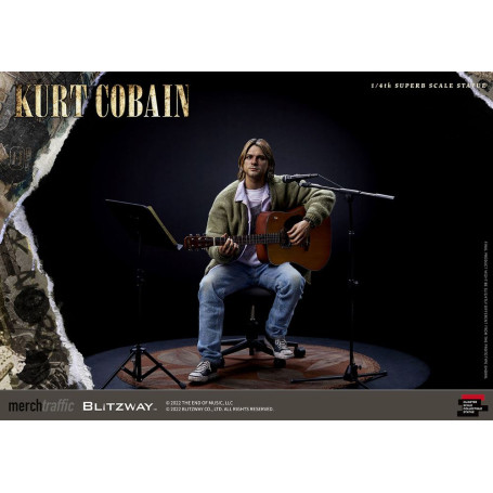 Prime 1 Studio/Blitzway - Statuetta di Kurt Cobain Unplugged in scala superba 1/4