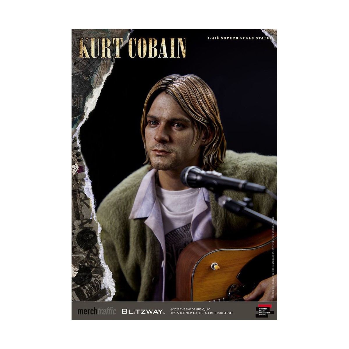 Prime 1 Studio/Blitzway - Statuetta di Kurt Cobain Unplugged in scala superba 1/4