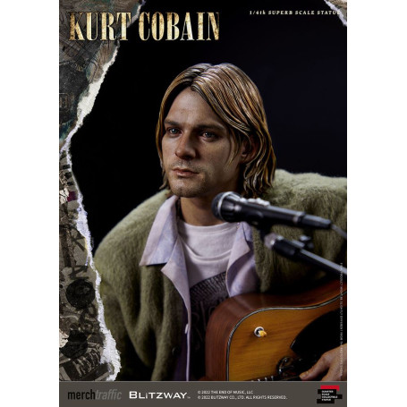 Prime 1 Studio/Blitzway - Statuetta di Kurt Cobain Unplugged in scala superba 1/4