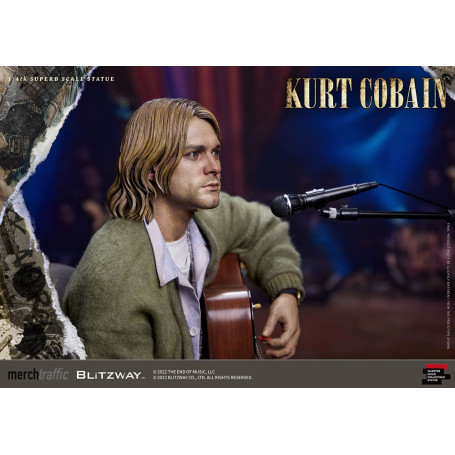 Prime 1 Studio/Blitzway - Statuetta di Kurt Cobain Unplugged in scala superba 1/4