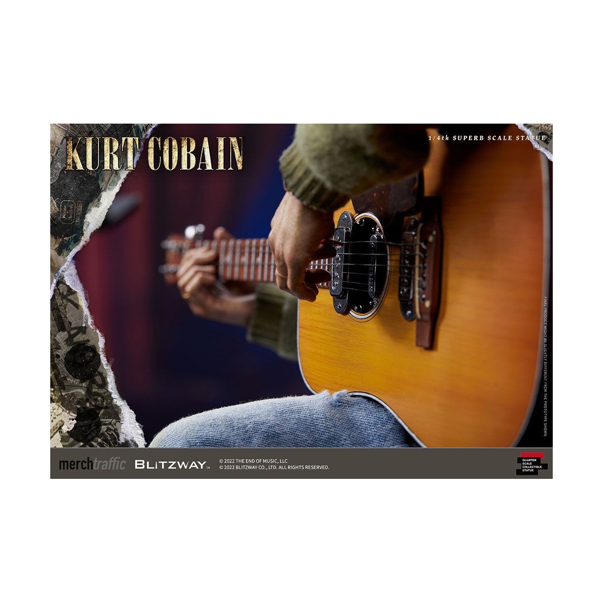 Prime 1 Studio/Blitzway - Statuetta di Kurt Cobain Unplugged in scala superba 1/4