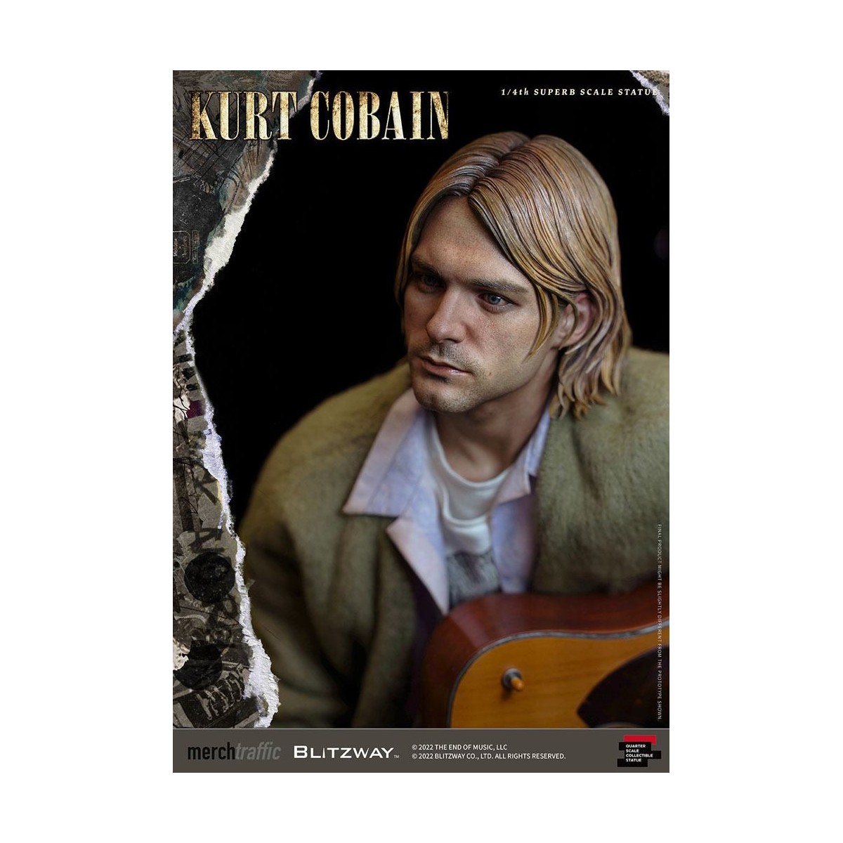 Prime 1 Studio/Blitzway - Statuetta di Kurt Cobain Unplugged in scala superba 1/4