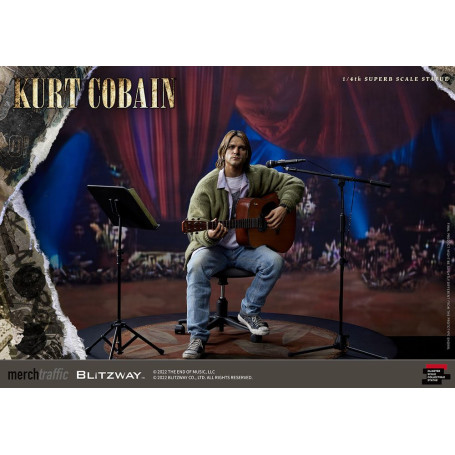 Prime 1 Studio/Blitzway - Statuetta di Kurt Cobain Unplugged in scala superba 1/4