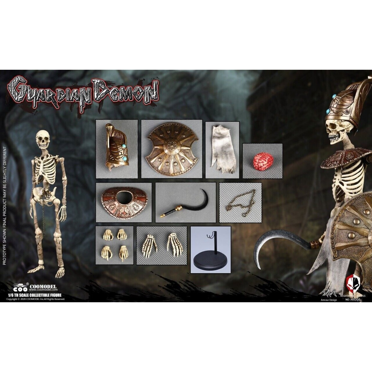 Coomodel Serie Nightmare - Demone guardiano dell'Egitto 1/6