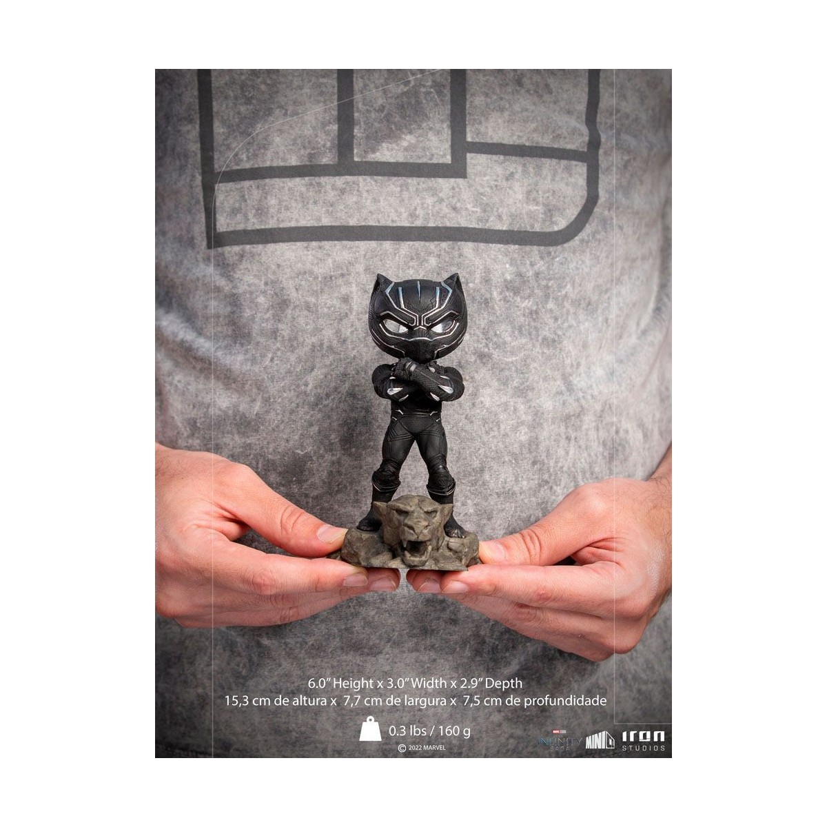 Iron Studios - Pantera Nera - La Saga dell'Infinito Mini Co.Heroes PVC