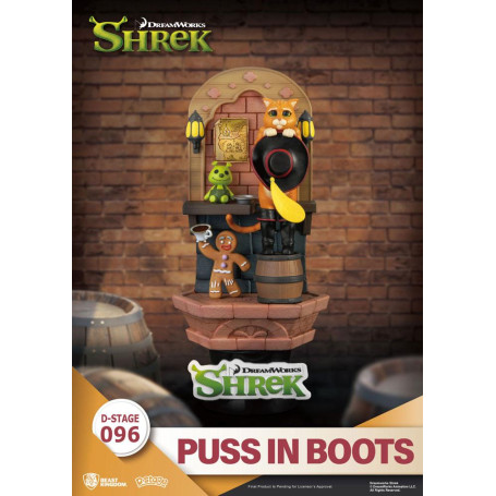 Diorama Shrek del Regno delle Bestie - Gatto con gli stivali in PVC D-Stage