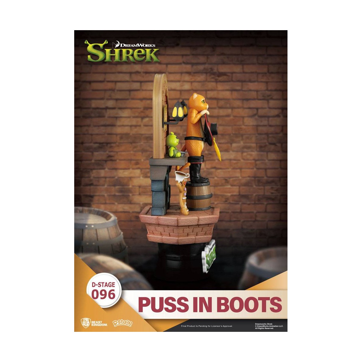 Diorama Shrek del Regno delle Bestie - Gatto con gli stivali in PVC D-Stage