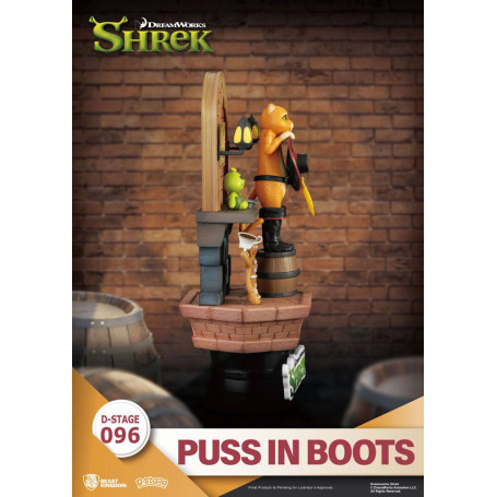 Diorama Shrek del Regno delle Bestie - Gatto con gli stivali in PVC D-Stage