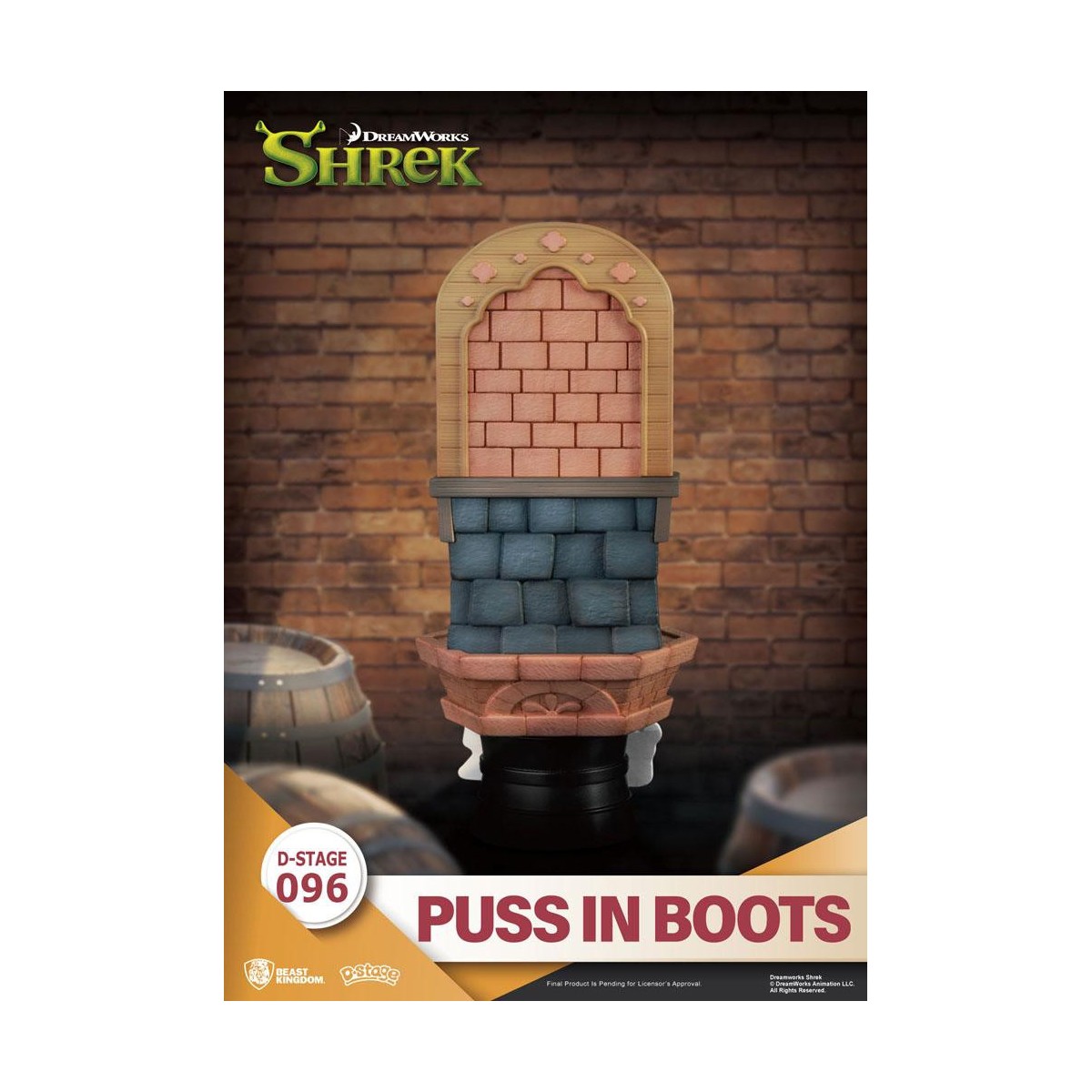 Diorama Shrek del Regno delle Bestie - Gatto con gli stivali in PVC D-Stage
