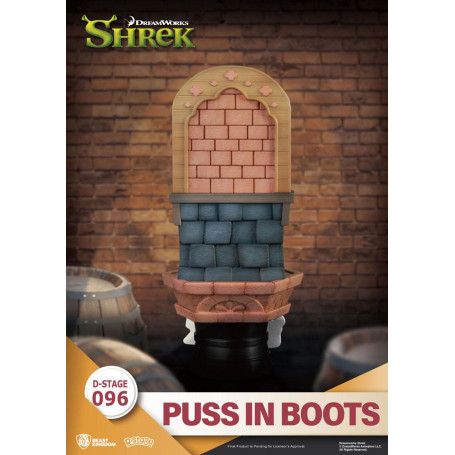Diorama Shrek del Regno delle Bestie - Gatto con gli stivali in PVC D-Stage