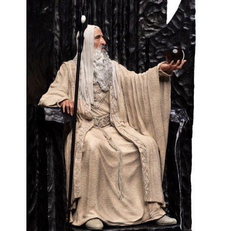 Weta - Il Signore degli Anelli - Statua di Saruman il Bianco in Trono 1/6