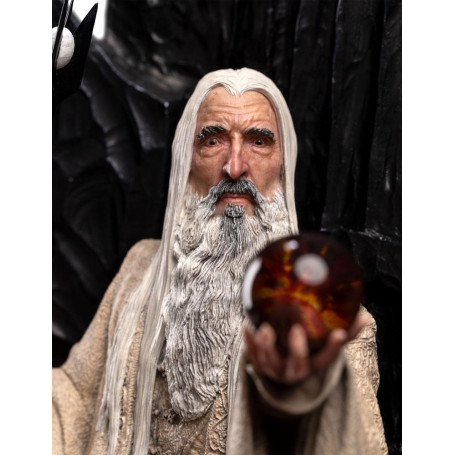 Weta - Il Signore degli Anelli - Statua di Saruman il Bianco in Trono 1/6