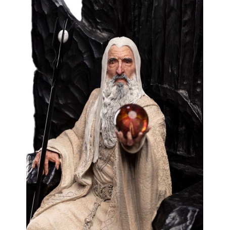 Weta - Il Signore degli Anelli - Statua di Saruman il Bianco in Trono 1/6