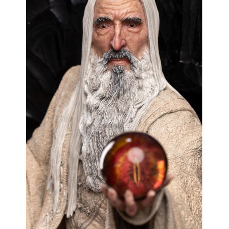 Weta - Il Signore degli Anelli - Statua di Saruman il Bianco in Trono 1/6