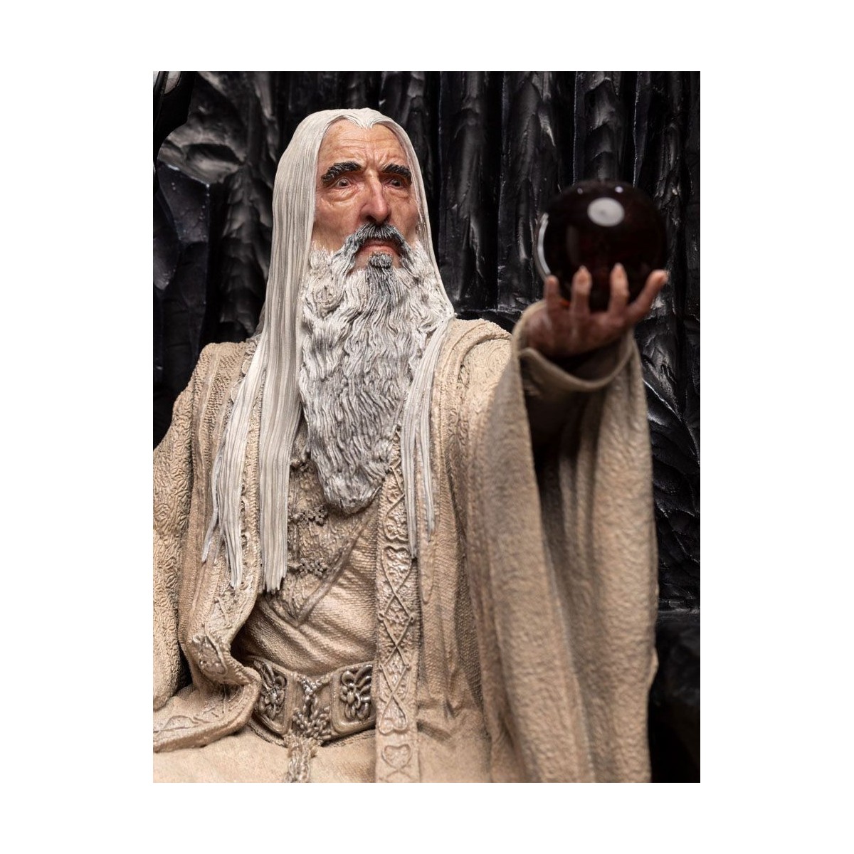 Weta - Il Signore degli Anelli - Statua di Saruman il Bianco in Trono 1/6