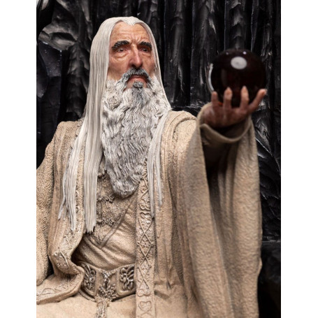 Weta - Il Signore degli Anelli - Statua di Saruman il Bianco in Trono 1/6