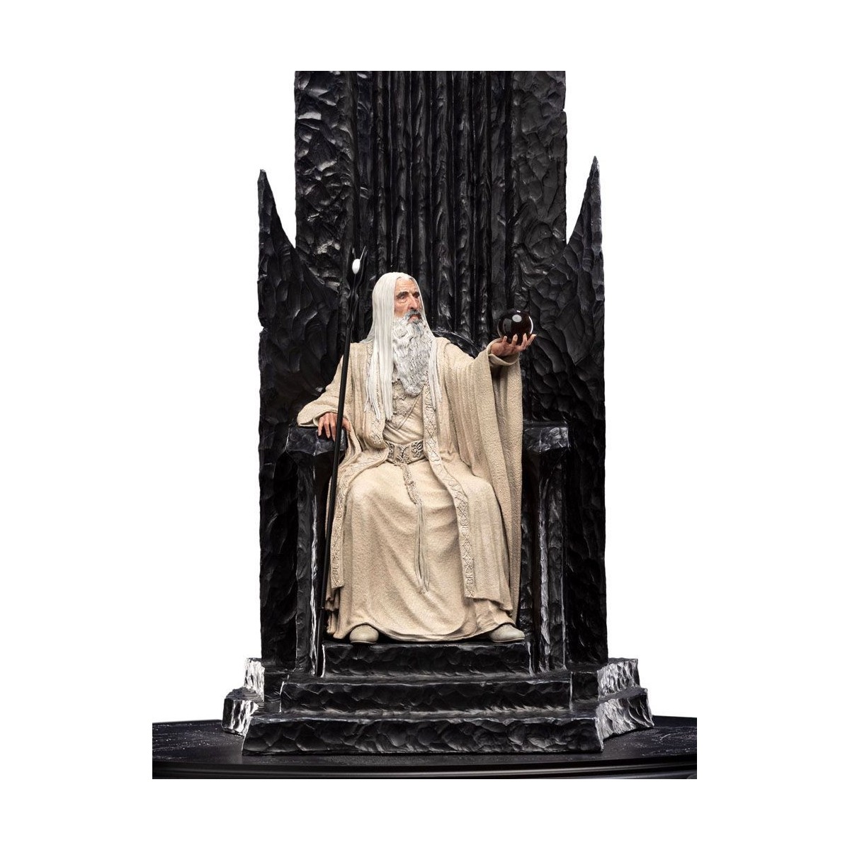 Weta - Il Signore degli Anelli - Statua di Saruman il Bianco in Trono 1/6