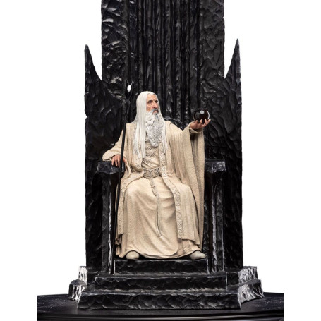 Weta - Il Signore degli Anelli - Statua di Saruman il Bianco in Trono 1/6