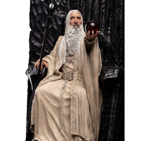 Weta - Il Signore degli Anelli - Statua di Saruman il Bianco in Trono 1/6