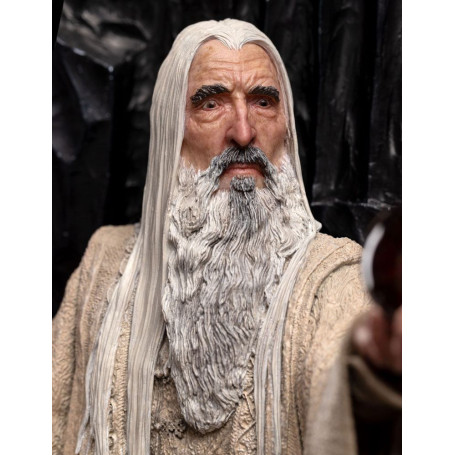 Weta - Il Signore degli Anelli - Statua di Saruman il Bianco in Trono 1/6