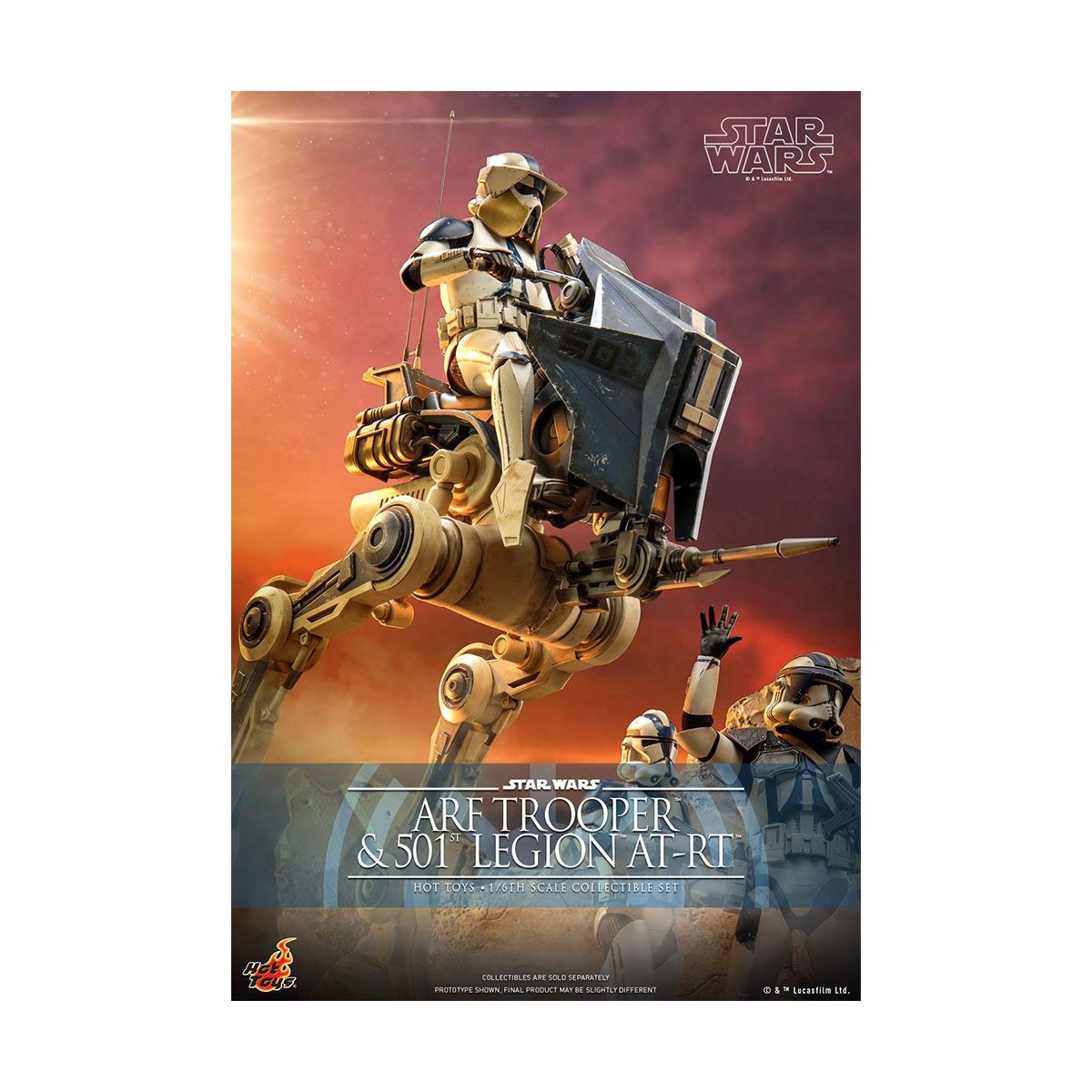 Hot Toys Star Wars - ARF Trooper e 501st Legion AT-RT - The Clone Wars 1/6