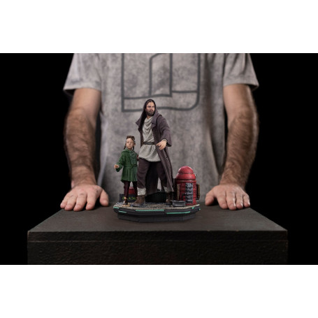 IRON STUDIOS - Obi-Wan e la giovane Leia Deluxe Art Scale 1/10 - Star Wars Obi-Wan Kenobi